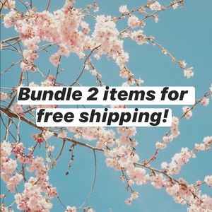 Bundle 2+ items for free shipping! 😊
